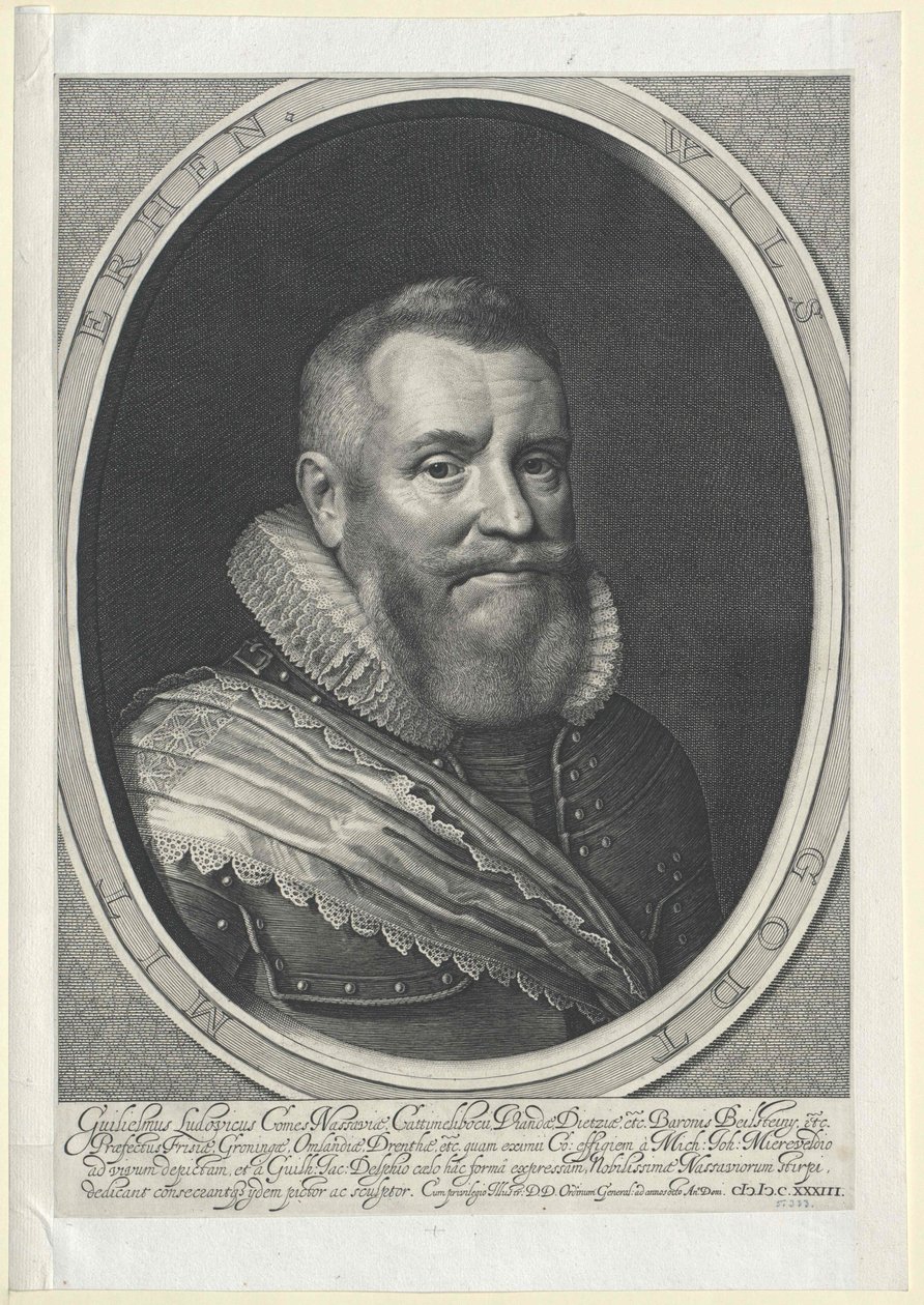 William Ludwig Nassau-Dillenburgin kreivi tekijältä Artist Unknown