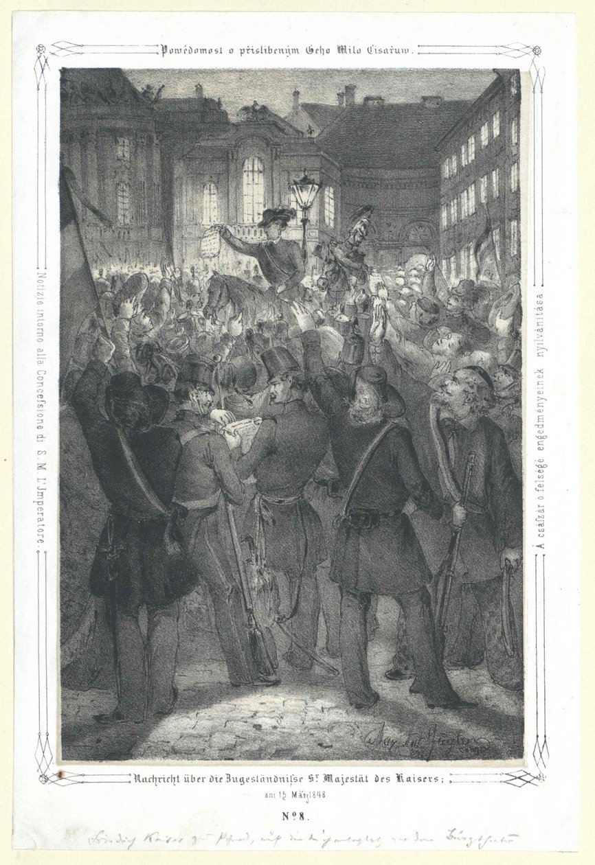 Sana koko myönnytys Sir majesteetti keisarin 15. toukokuuta 1848 tekijältä Artist Unknown