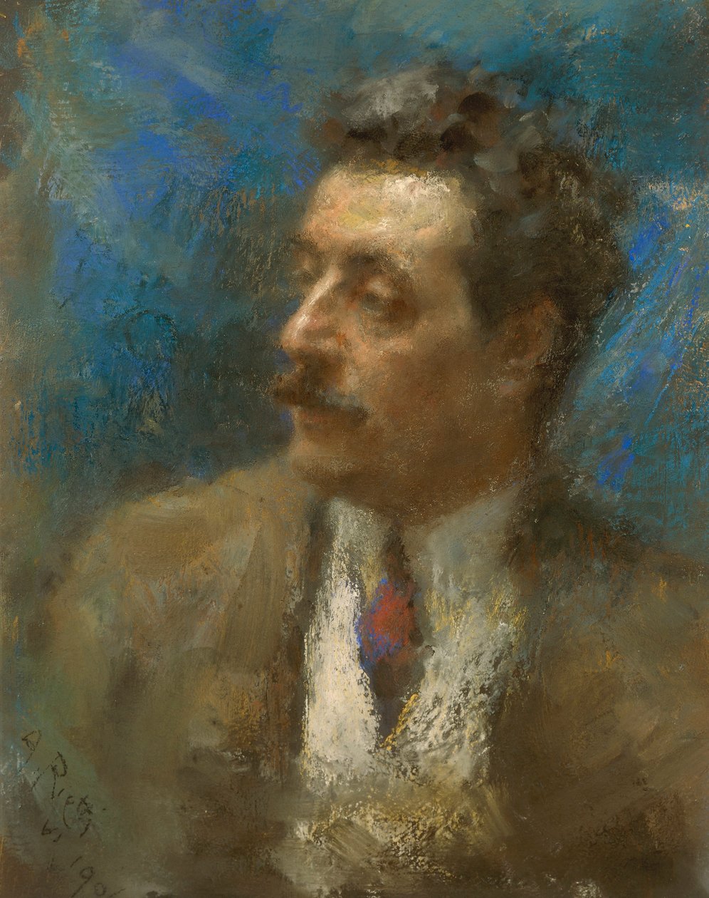 Giacomo Puccinin muotokuva tekijältä Arturo Rietti