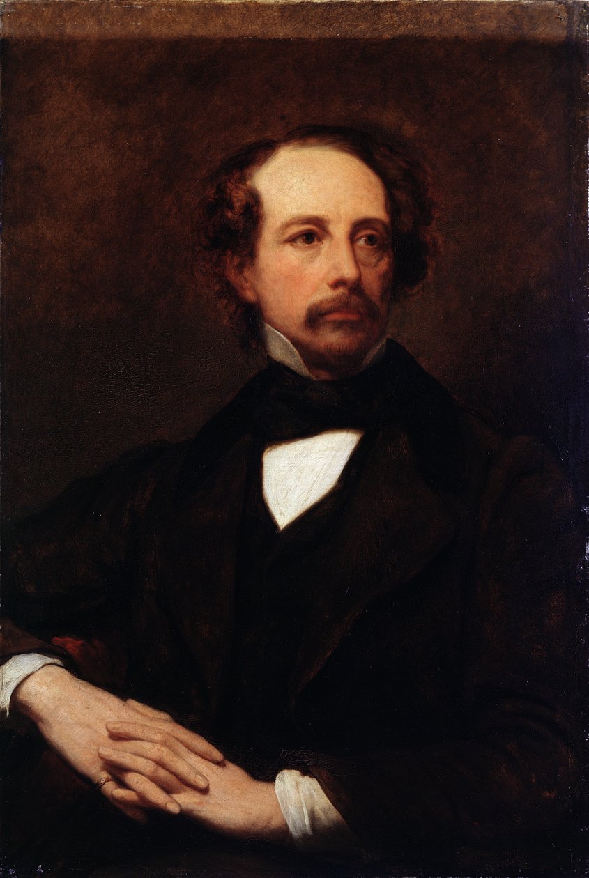 Charles Dickensin (1812-1870) muotokuva 1855 tekijältä Ary Scheffer