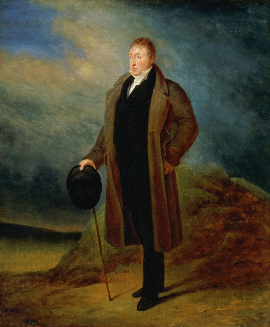 Kenraali La Fayetten muotokuva siviilipuvussa, 1824 tekijältä Ary Scheffer