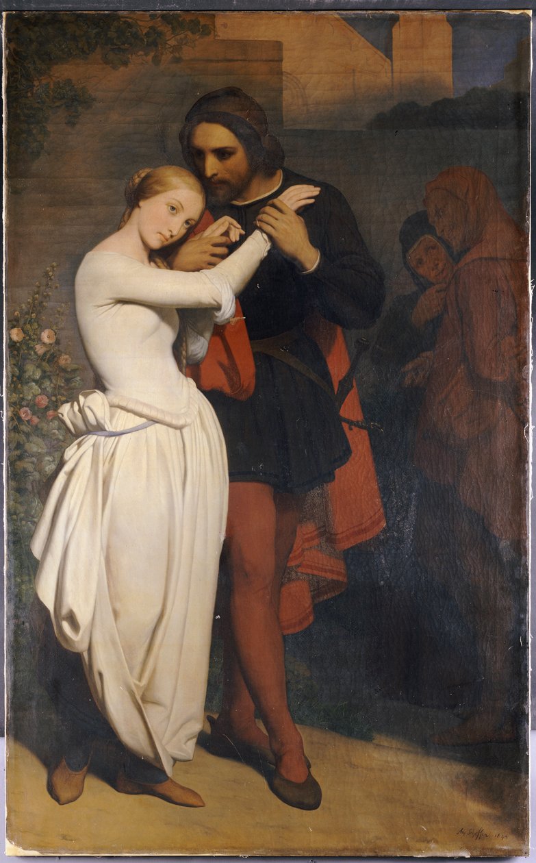 Faust ja Margaret puutarhassa, 1846 tekijältä Ary Scheffer