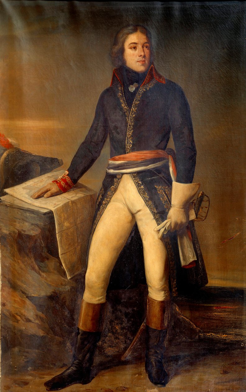 Kenraali Lazare Louis Hochen (1768-1797) muotokuva Ary Schefferin (1795-1858) maalaus 1835 Pariisi, Musee de l
