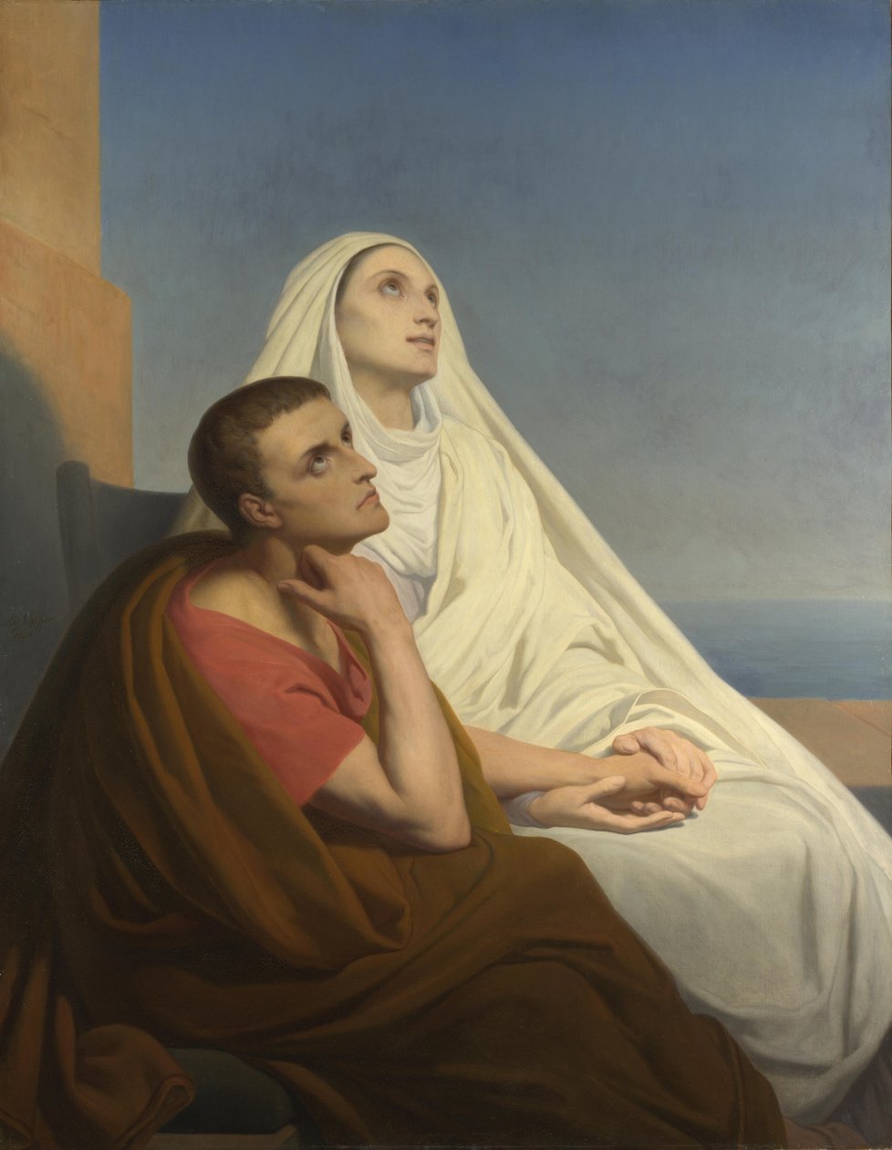 Pyhät Augustinus ja Monica, 1854 tekijältä Ary Scheffer