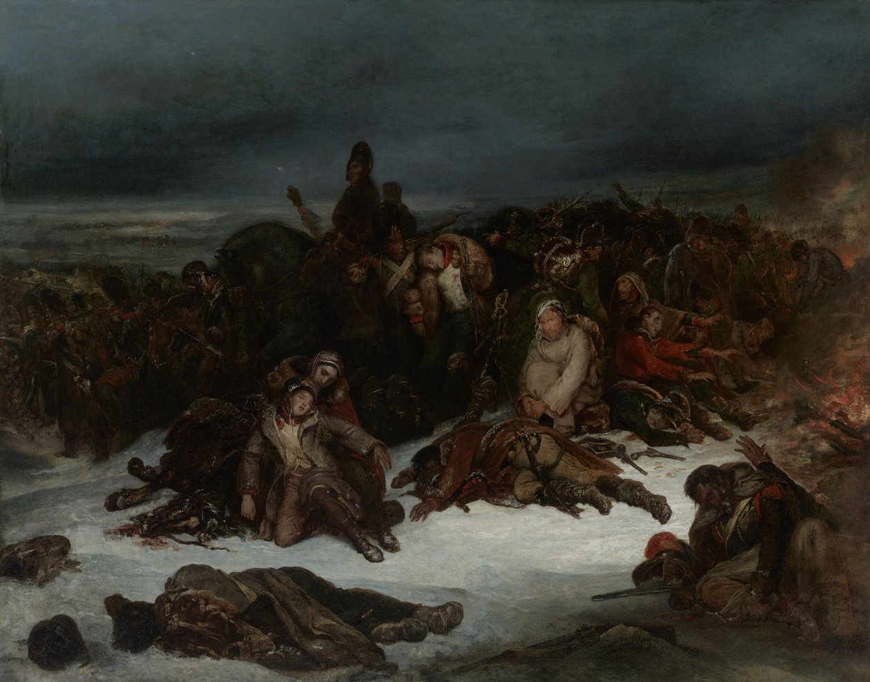 Napoleonin armeijan vetäytyminen Venäjältä vuonna 1812 tekijältä Ary Scheffer