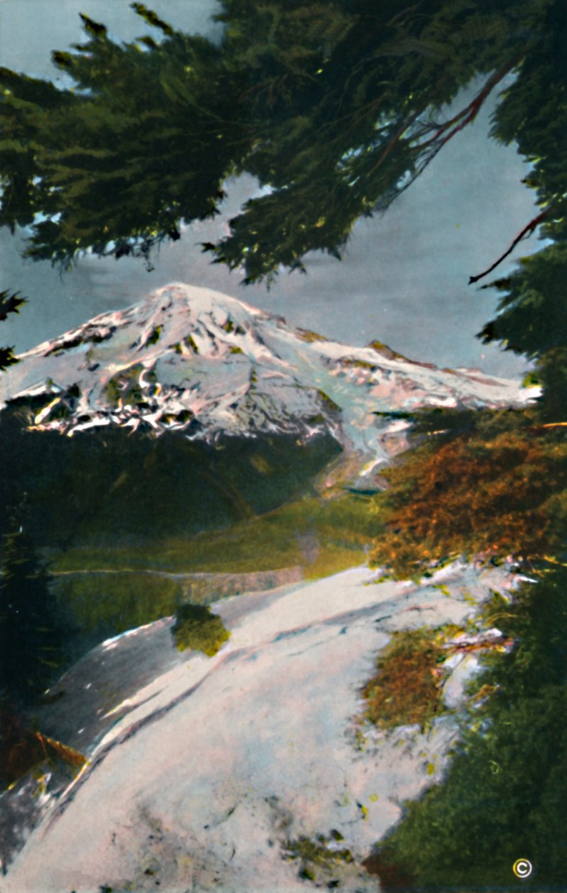 Mount Tacoma Eagle Peakistä Washingtonista, vuodelta 1916 tekijältä Asahel Curtis