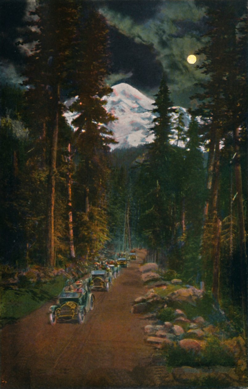 Matkalla Mount Rainier National Parkista Washingtonista, vuodelta 1916 tekijältä Asahel Curtis
