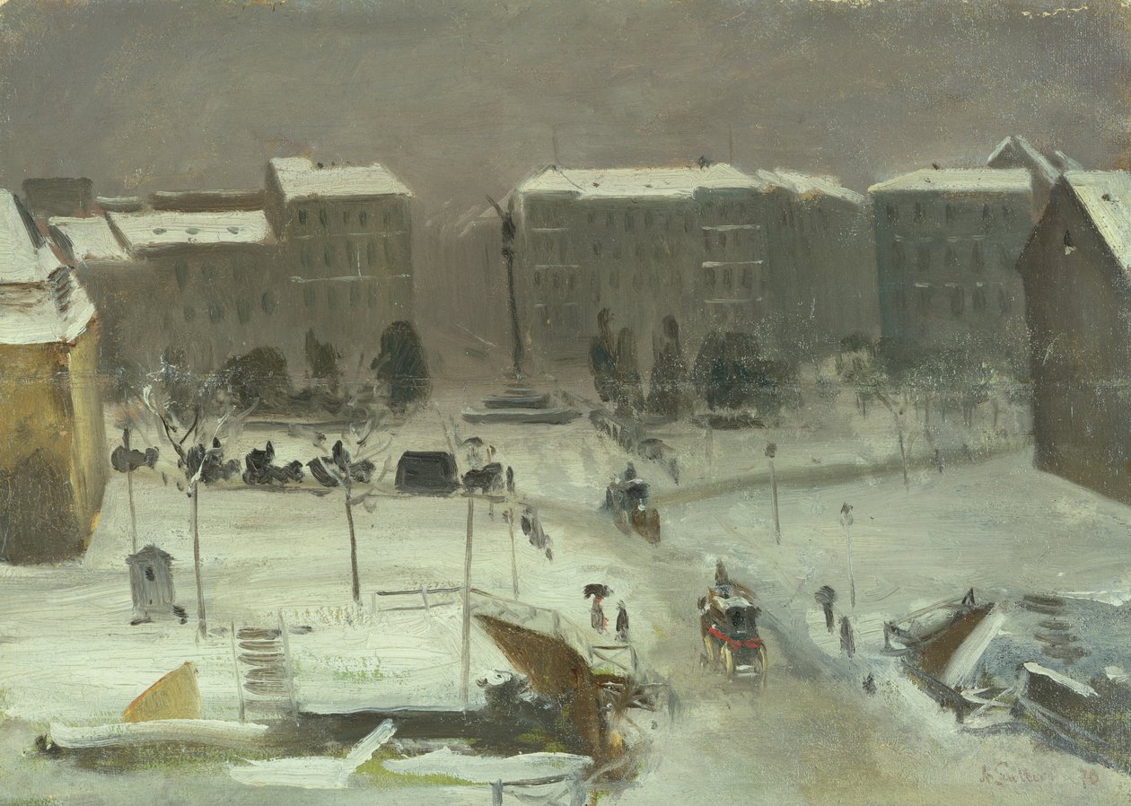 Belle-Alliance Square Berliinissä, 1870 tekijältä Ascan Lutteroth