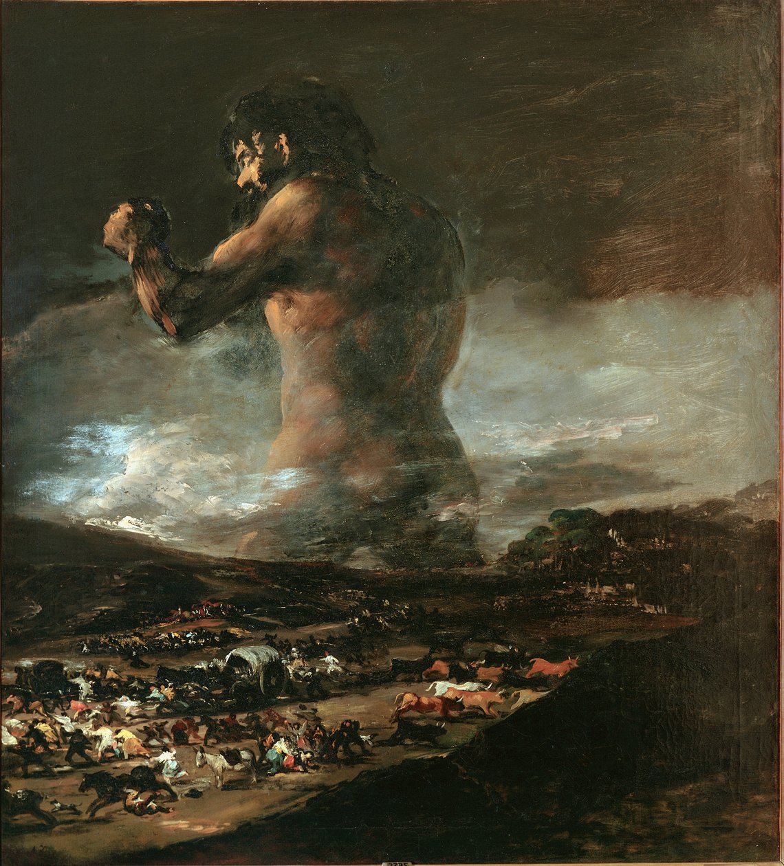 Colossus (kutsutaan myös Colosoksi tai jättiläiseksi) (öljy kankaalle tekijältä Asensio Julia