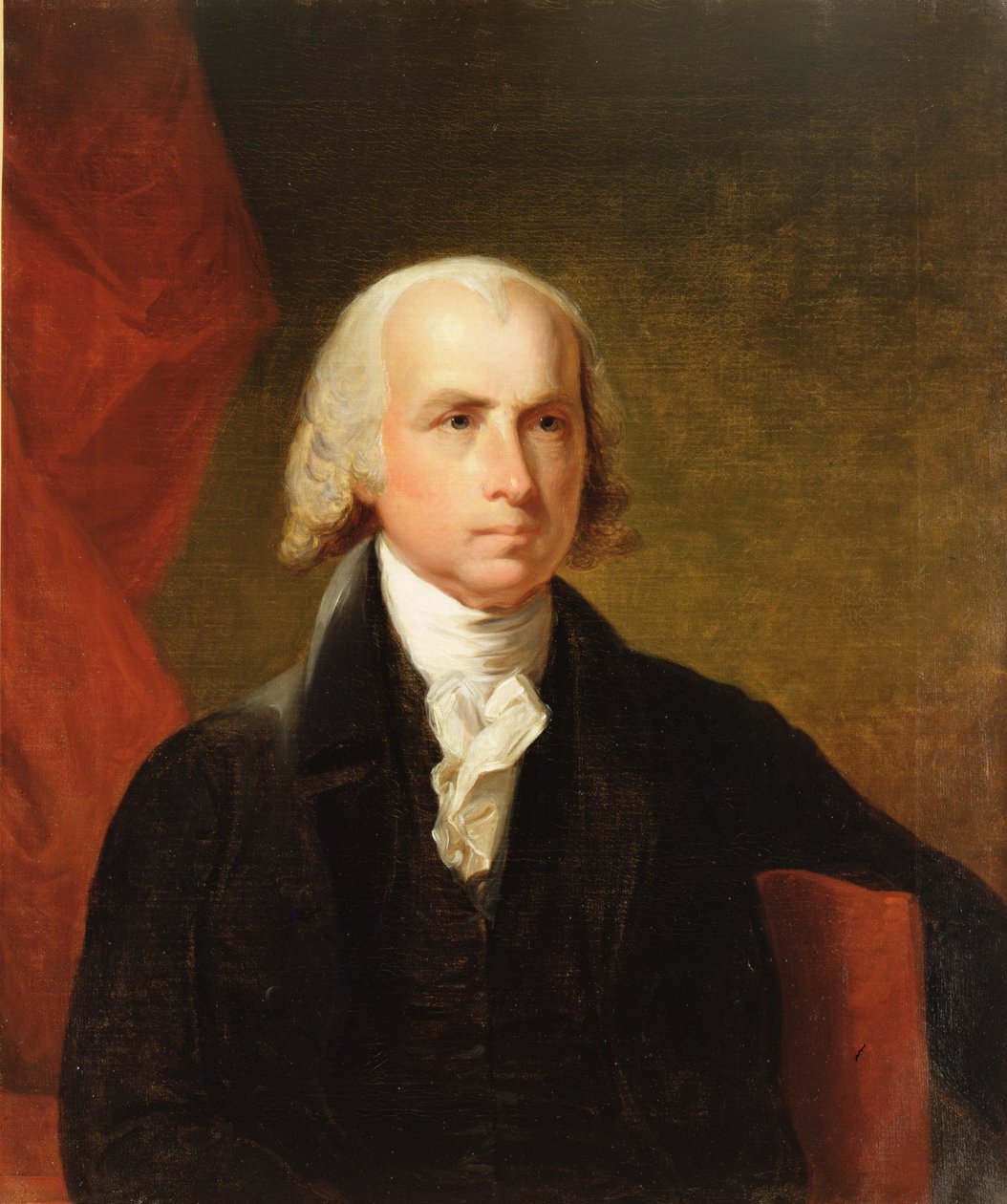James Madison, 1835 Gilbert Stuartin alkuperäisen mukaan tekijältä Asher Brown Durand