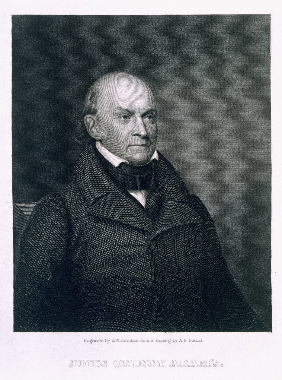 John Quincy Adams, kaiverrus John Wesley Paradise (1809-62) tekijältä Asher Brown Durand