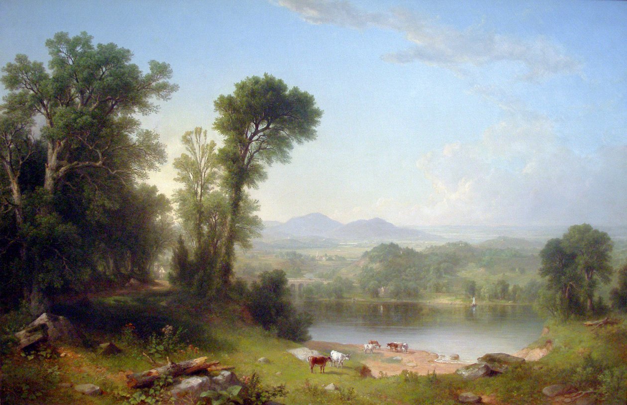 Pastoraalinen maisema tekijältä Asher Brown Durand