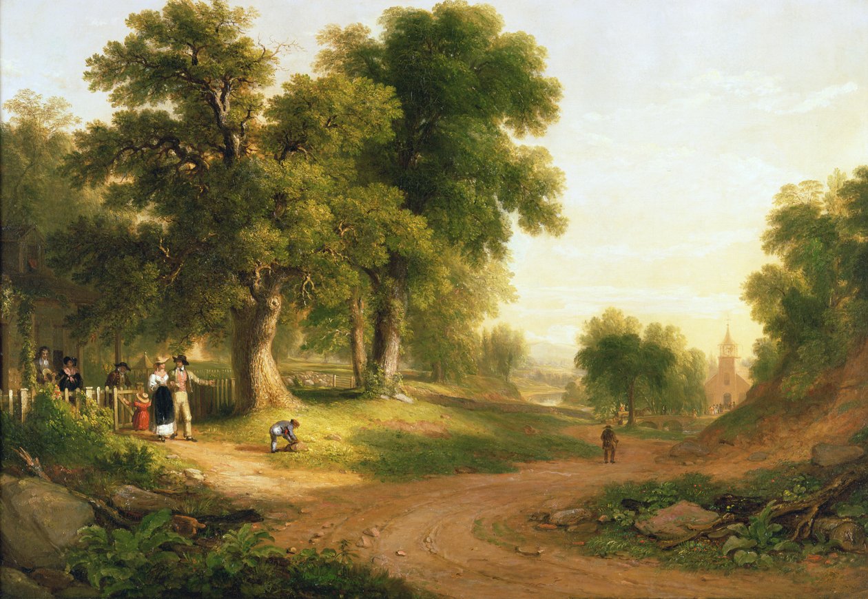 Sunnuntaiaamu, 1839 tekijältä Asher Brown Durand