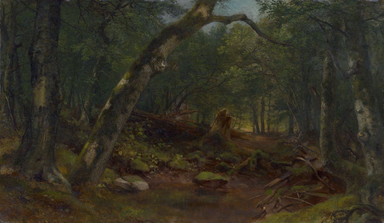 Taiteilijoiden katu sateen jälkeen tekijältä Asher Brown Durand