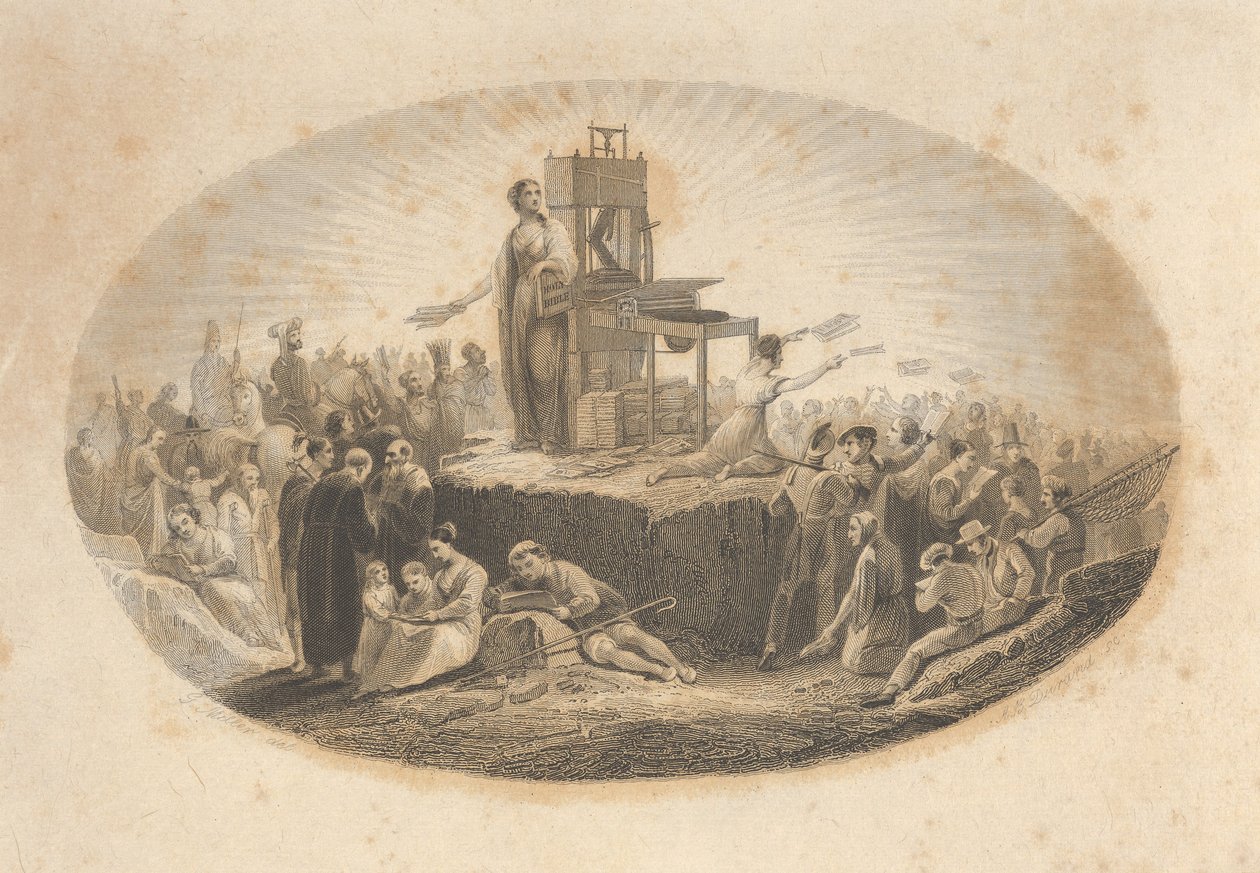Raamattuseuran todistus, 1800-luku. tekijältä Asher Brown Durand
