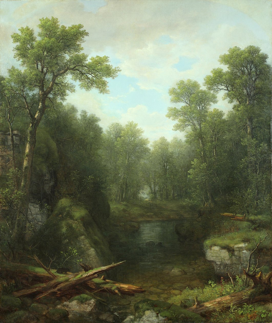 Chapel Pond Brook, Keene Flats, Adirondack Mountains, New York, 1871 tekijältä Asher Brown Durand
