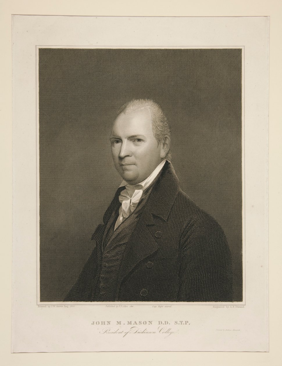 John M. Mason, D.D., S.T.P., Dickinson Collegen presidentti tekijältä Asher Brown Durand