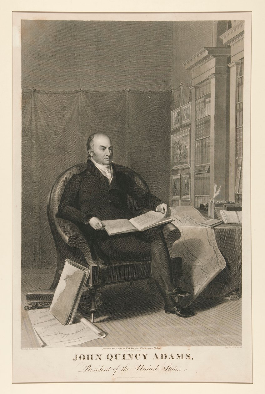 John Quincy Adams, president dels Estats Units finlandès tekijältä Asher Brown Durand