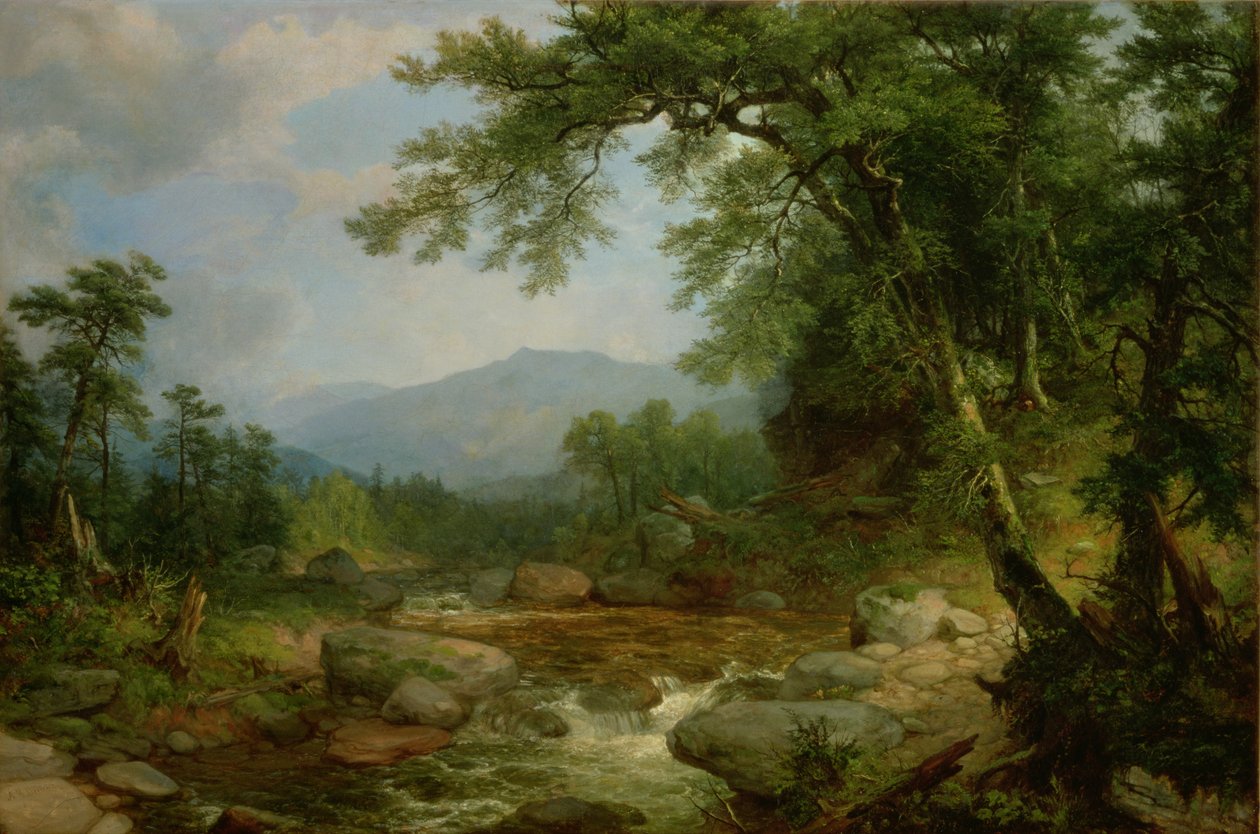 Huonekalut ja erilaiset esineet 1100- ja 1300-luvuilta tekijältä Asher Brown Durand