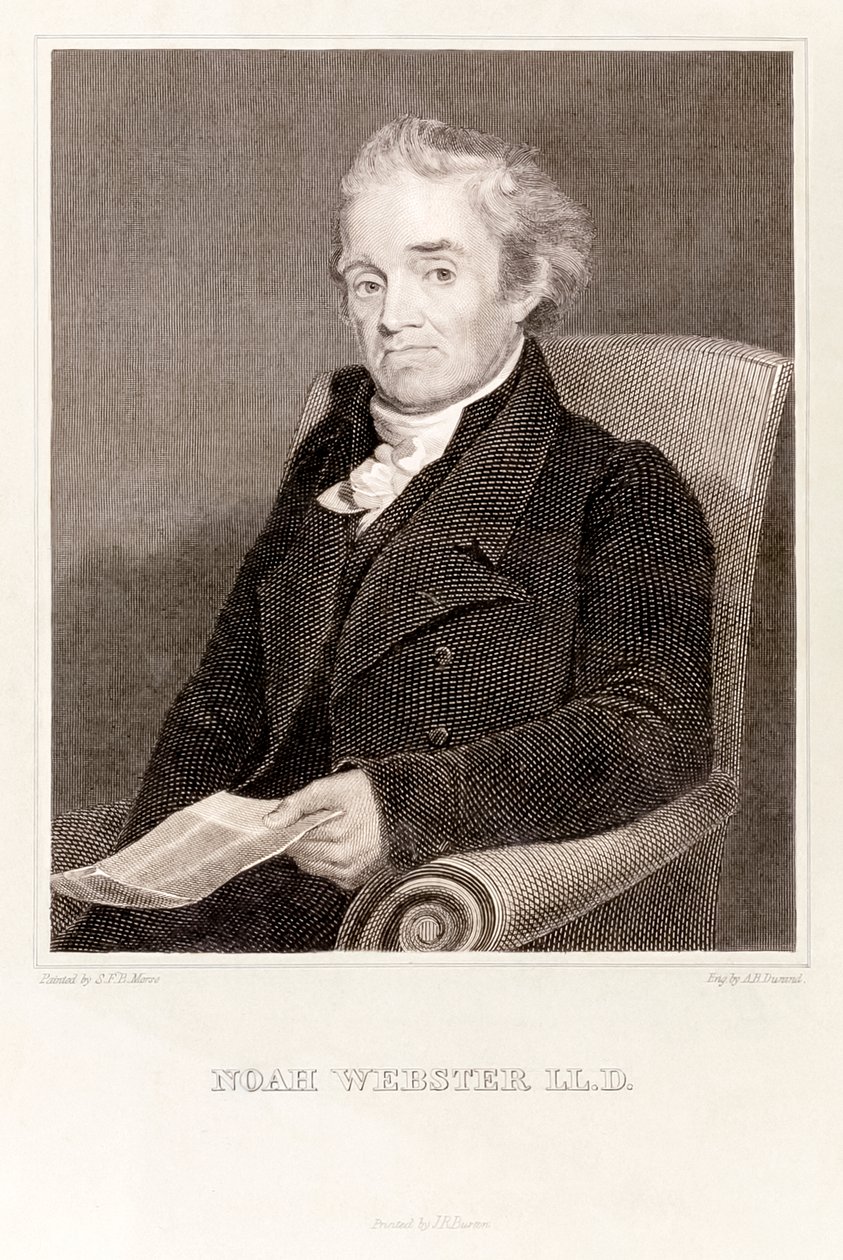 Noah Webster: Webster: Amerikkalainen leksikografi (kaiverrus) (kaiverrus) tekijältä Asher Brown Durand
