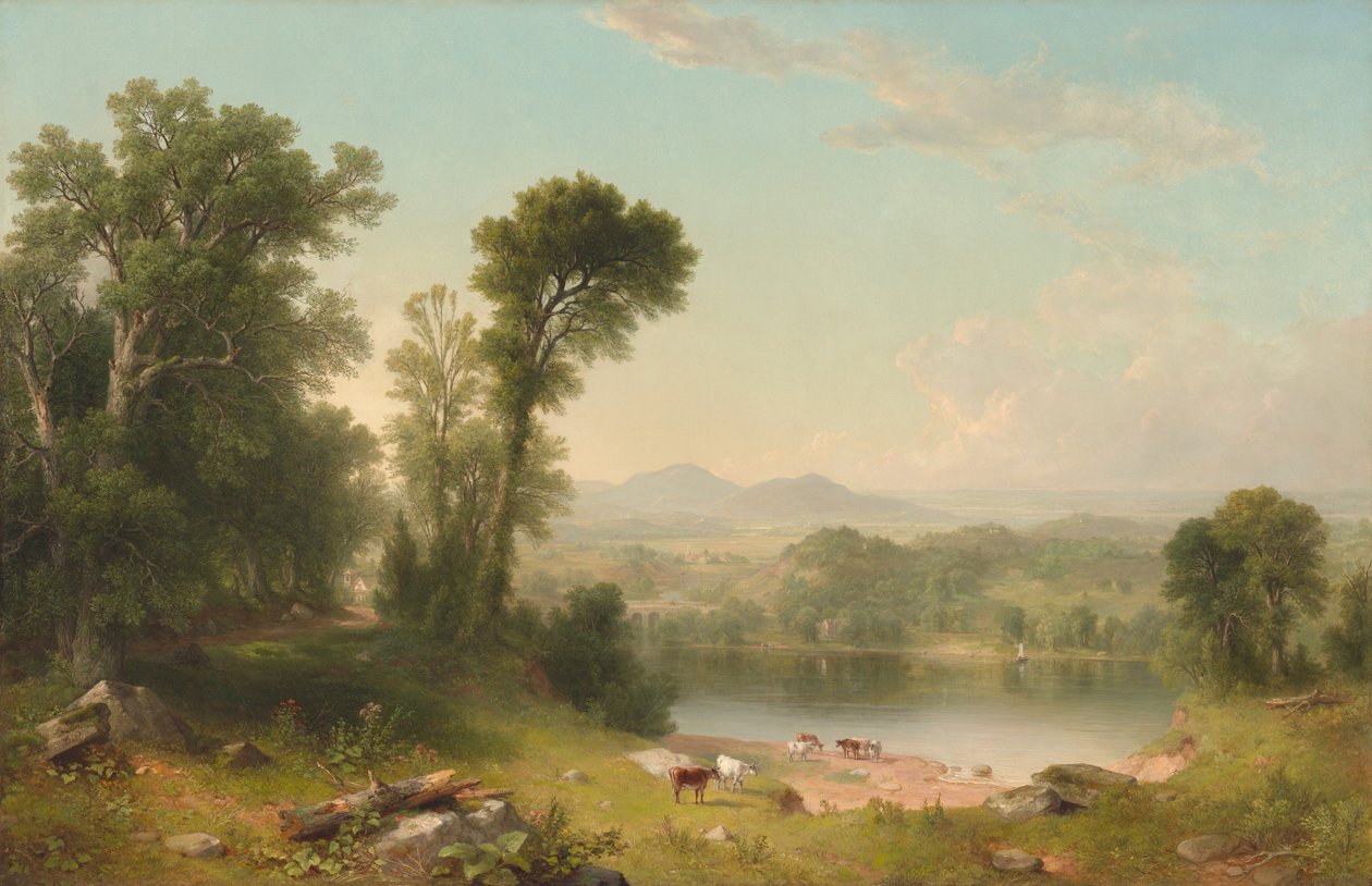 Pastoraalinen maisema, 1861. tekijältä Asher Brown Durand