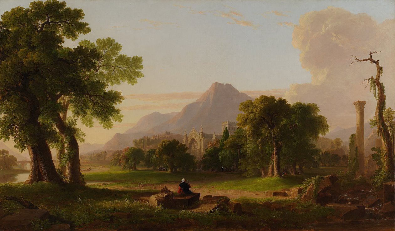Elämän ilta, 1840 tekijältä Asher Brown Durand