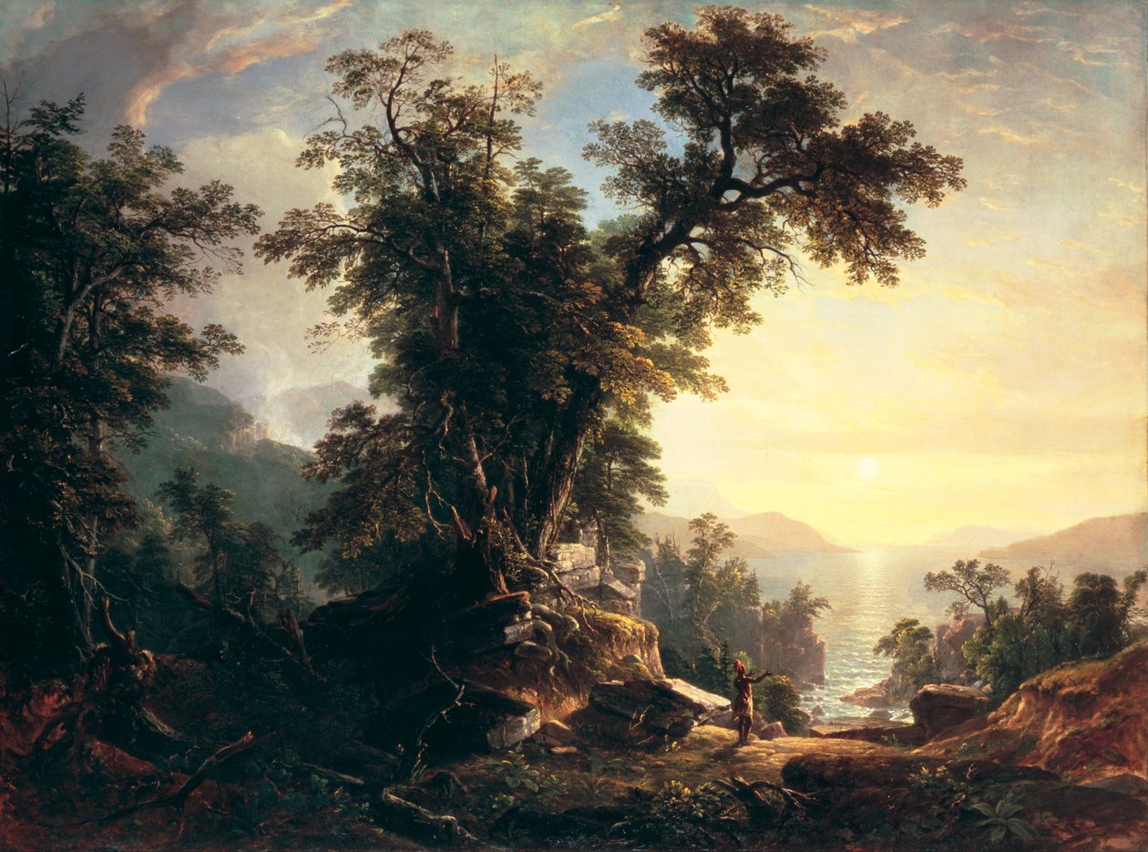 Intiaanien vespers, 1847 tekijältä Asher Brown Durand