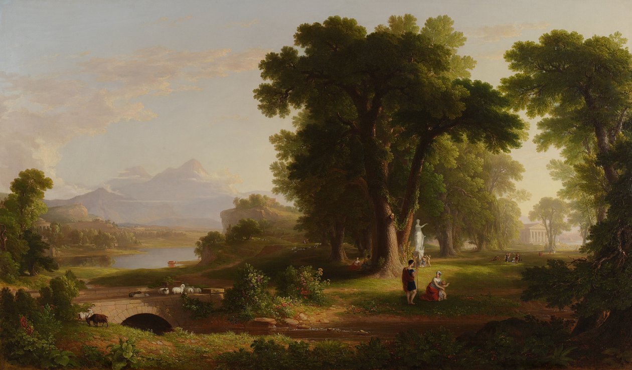 Elämän aamu, 1840 tekijältä Asher Brown Durand
