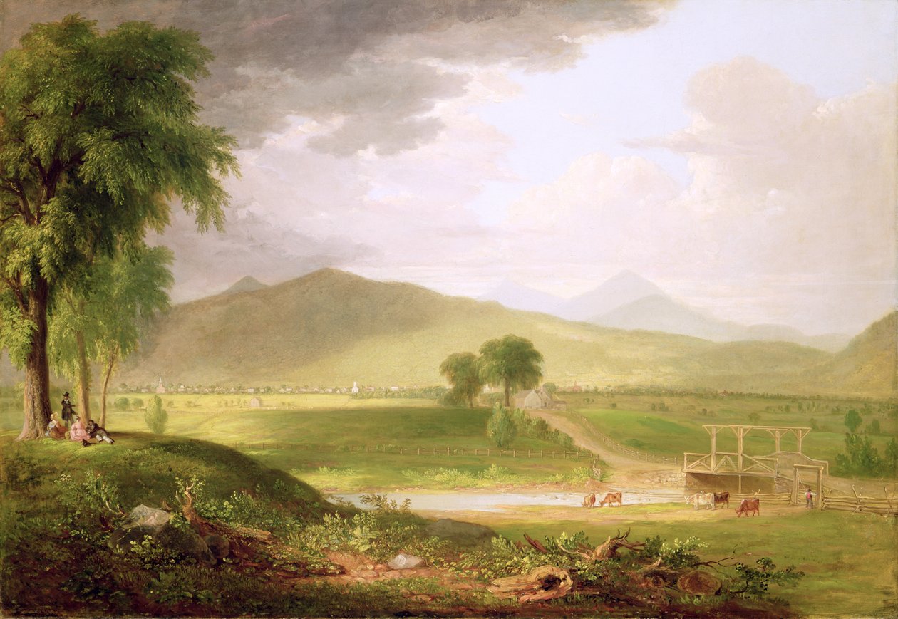 Huonekalut ja erilaiset esineet 1100- ja 1300-luvuilta tekijältä Asher Brown Durand
