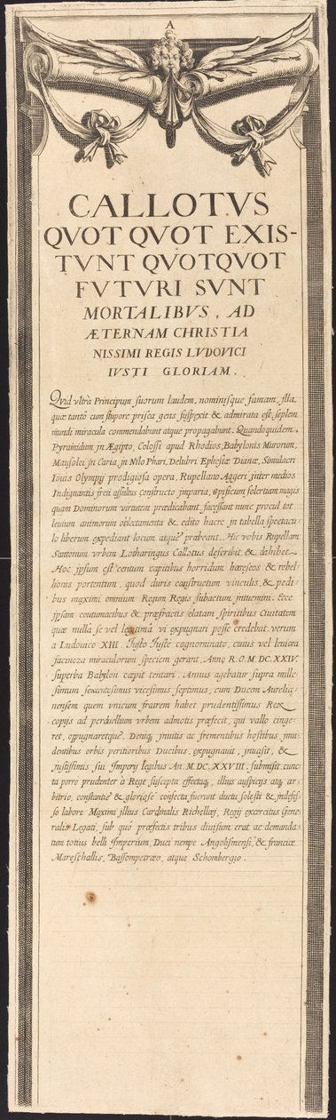 La Rochellen piiritys [levy 8/16; sarja sisältää 1952.8.97-112] tekijältä Assistant of Jacques Callot