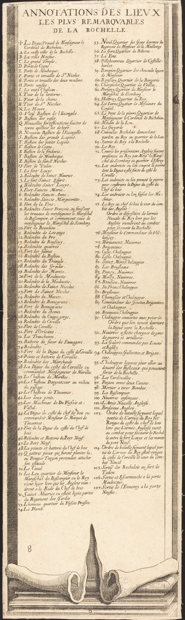 La Rochellen piiritys [levy 9/16; sarja sisältää 1952.8.97-112] tekijältä Assistant of Jacques Callot
