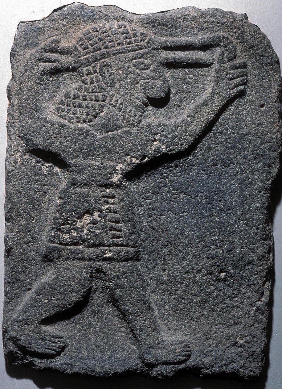 Hahmo ampuu rintareppua, Tell Halaf tekijältä Assyrian