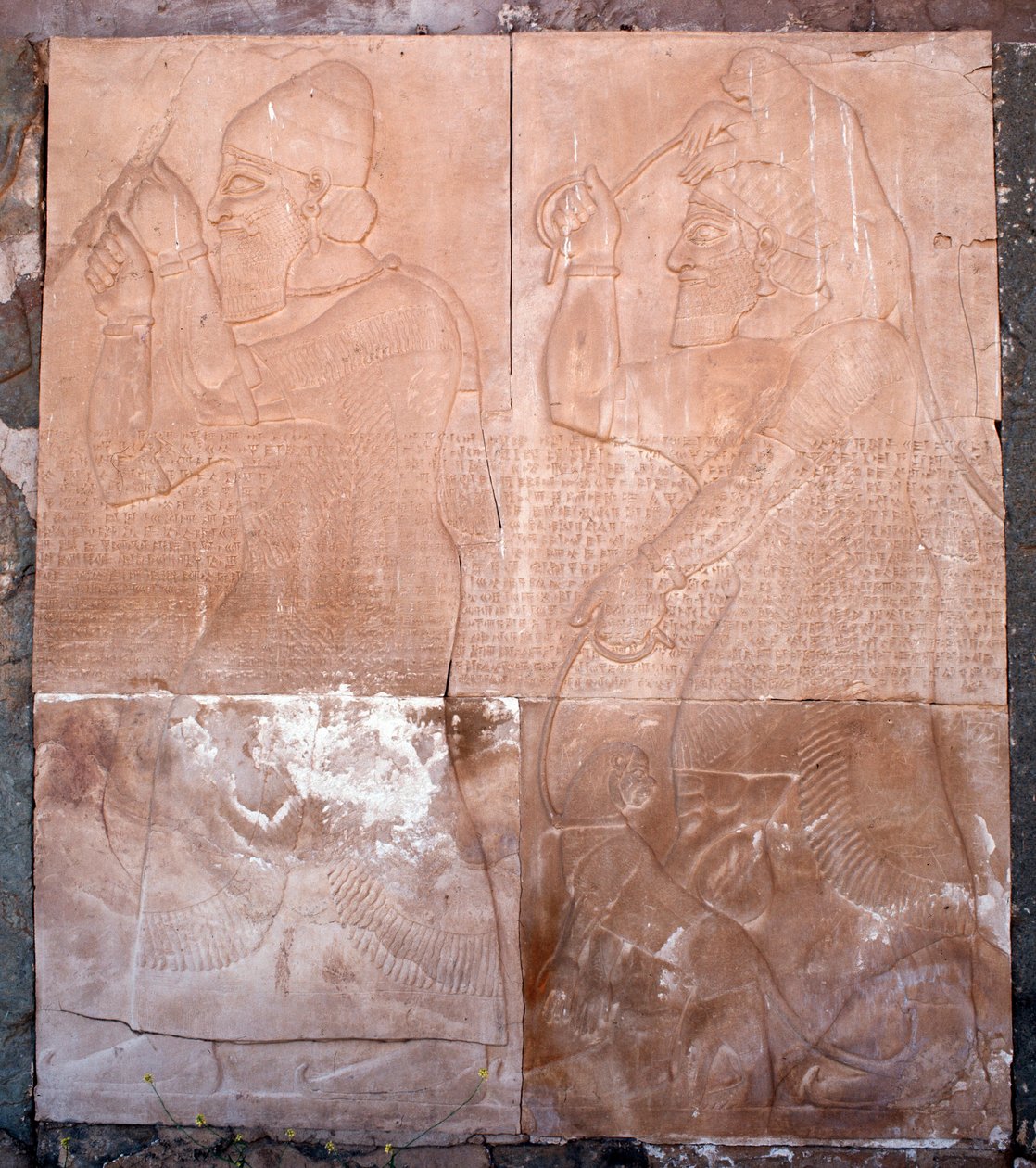 Näkymä kohokuviosta, 9.-7. vuosisadalta eKr tekijältä Assyrian