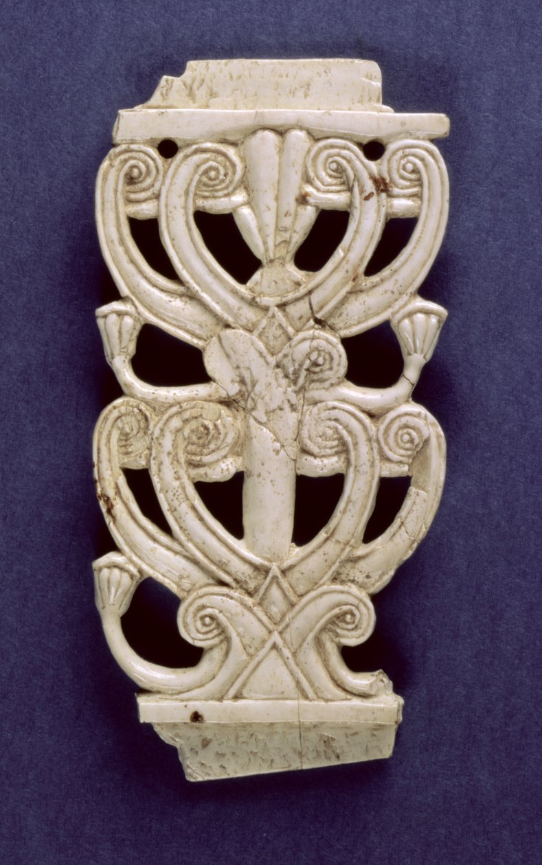 Palmette-fragmentti Fort Shalmaneser, Nimrud, 8. vuosisadalla eKr tekijältä Assyrian School