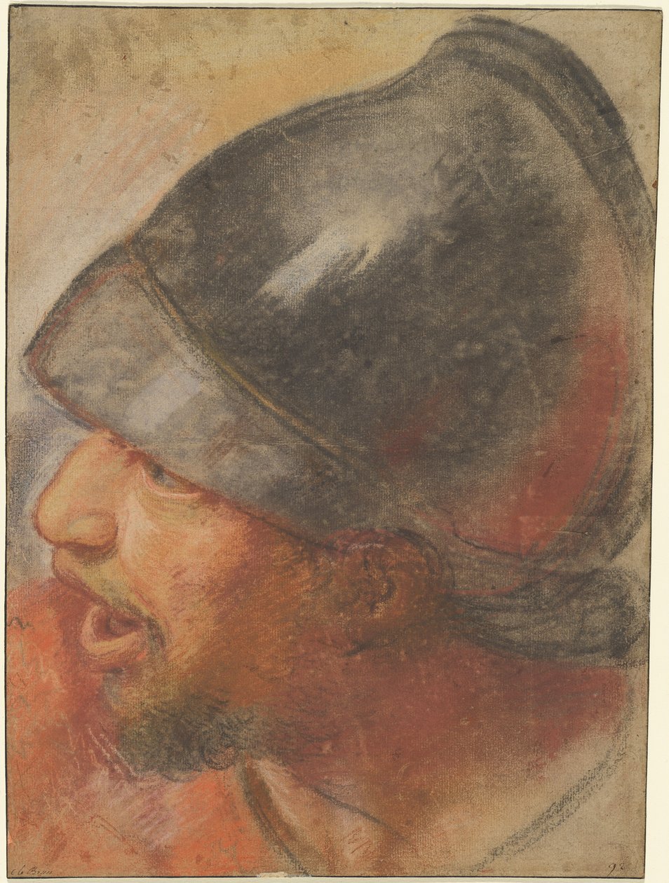 Makedonian sotilaan päällikkö tekijältä Atelier Assistant of Charles Le Brun