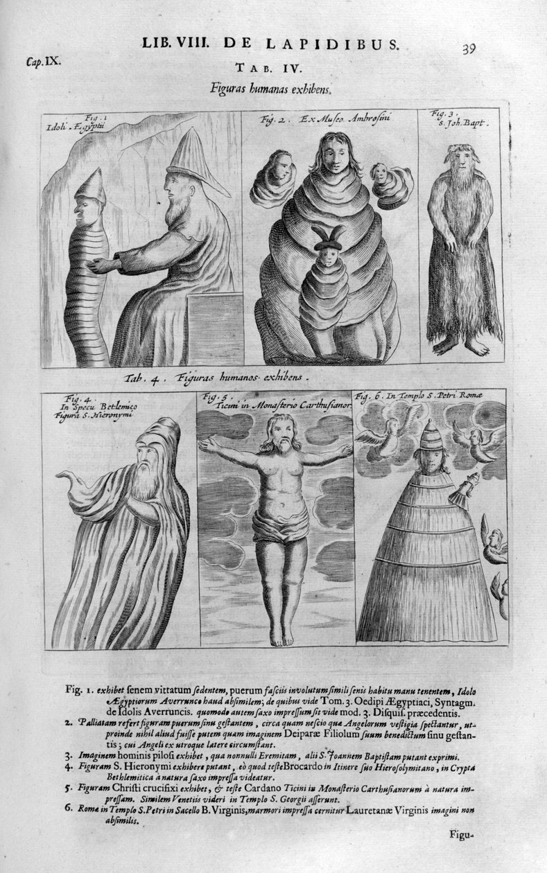 Ihmishahmot, 1678 tekijältä Athanasius Kircher