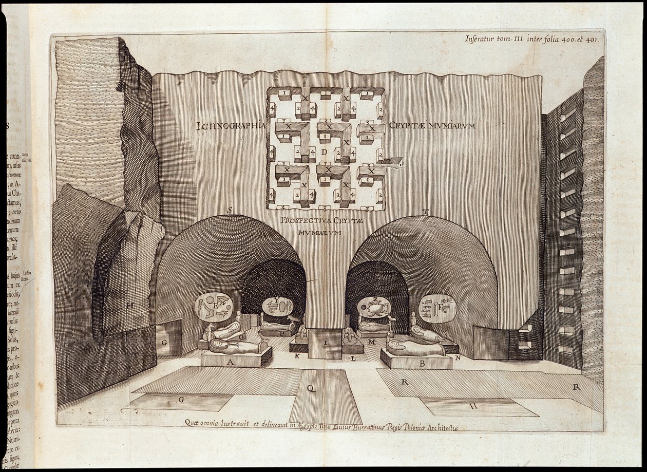 Pyramidin sisäpuoli - Athanase Kircherin "" Sphynx mystagoga" -kirjassa tekijältä Athanasius Kircher