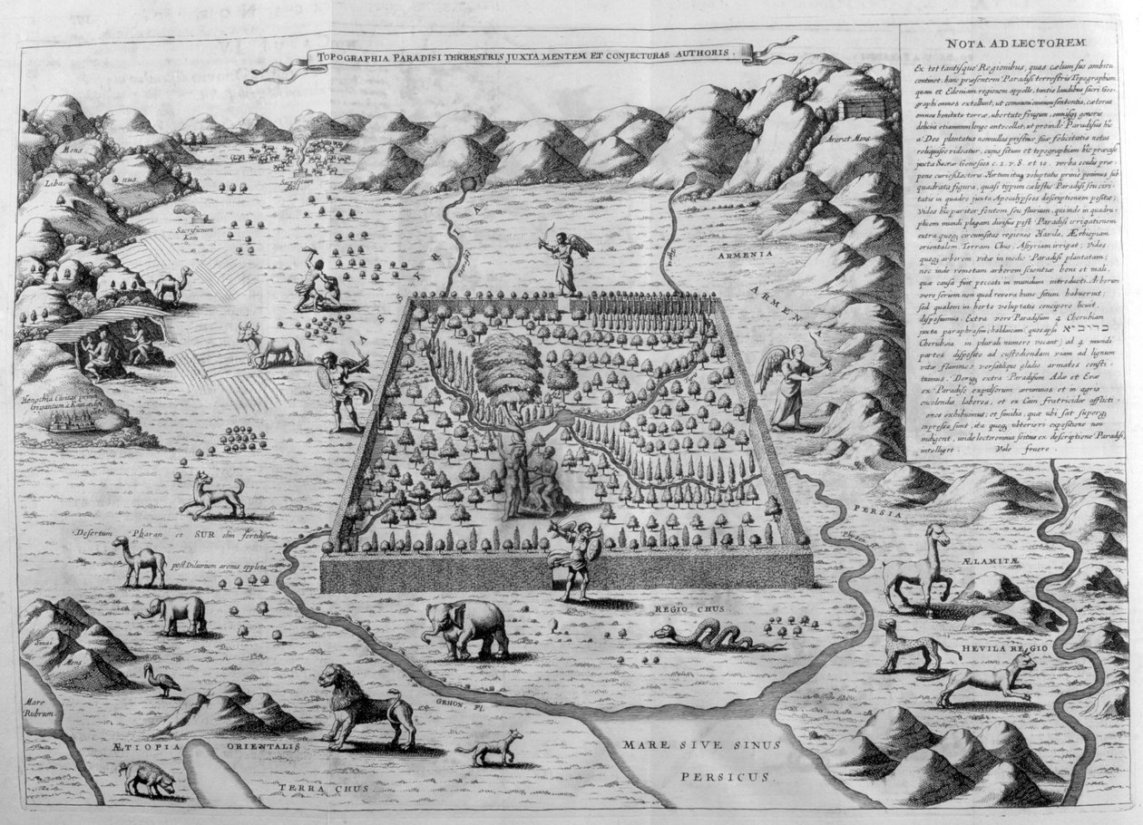 Maallinen paratiisi, 1675 tekijältä Athanasius Kircher