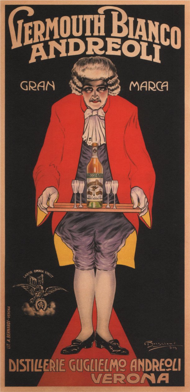 Vermutti Bianco Andreoli, 1919 tekijältä Attilio Bresciani