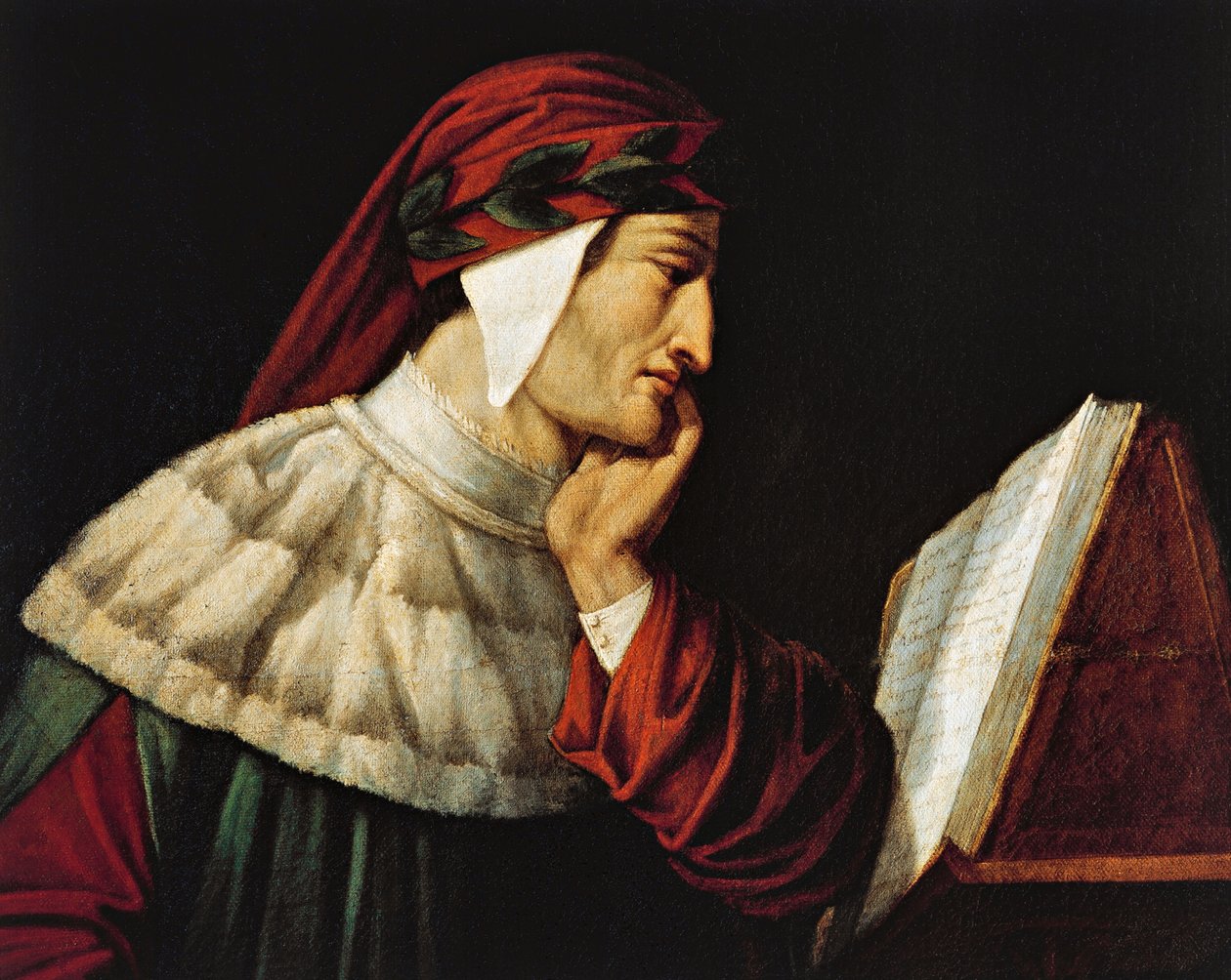 Dante Alighierin muotokuva (Firenze tekijältä Attilio Roncaldier