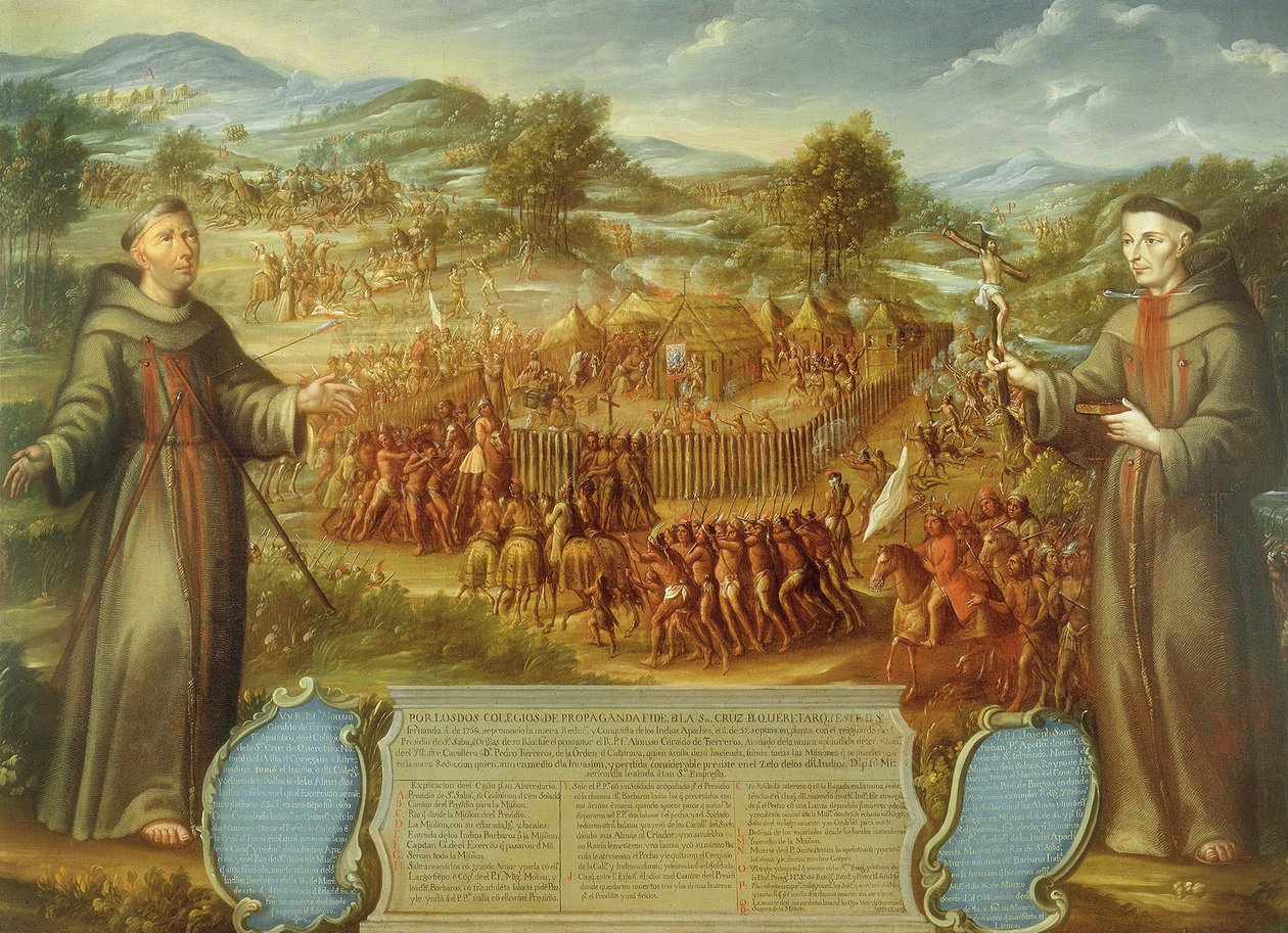 Saint Sabán lähetystyön tuhoaminen Teksasin maakunnassa ja pappien marttyyri ... tekijältä Jose de or Joseph Paez