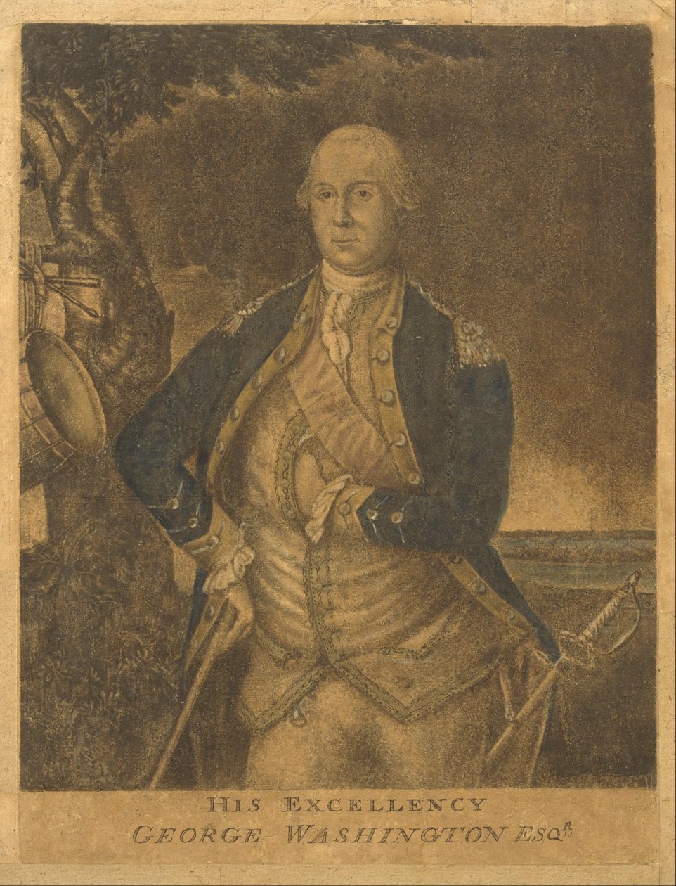 Hänen ylhäisyytensä, George Washington Esqr. tekijältä Attributed to Samuel Blyth