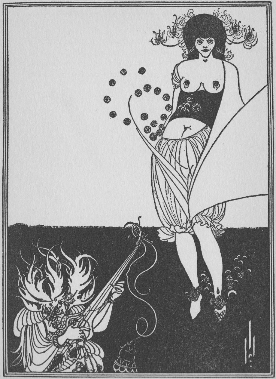 Vatsa -tanssi, 1896 tekijältä Aubrey Beardsley