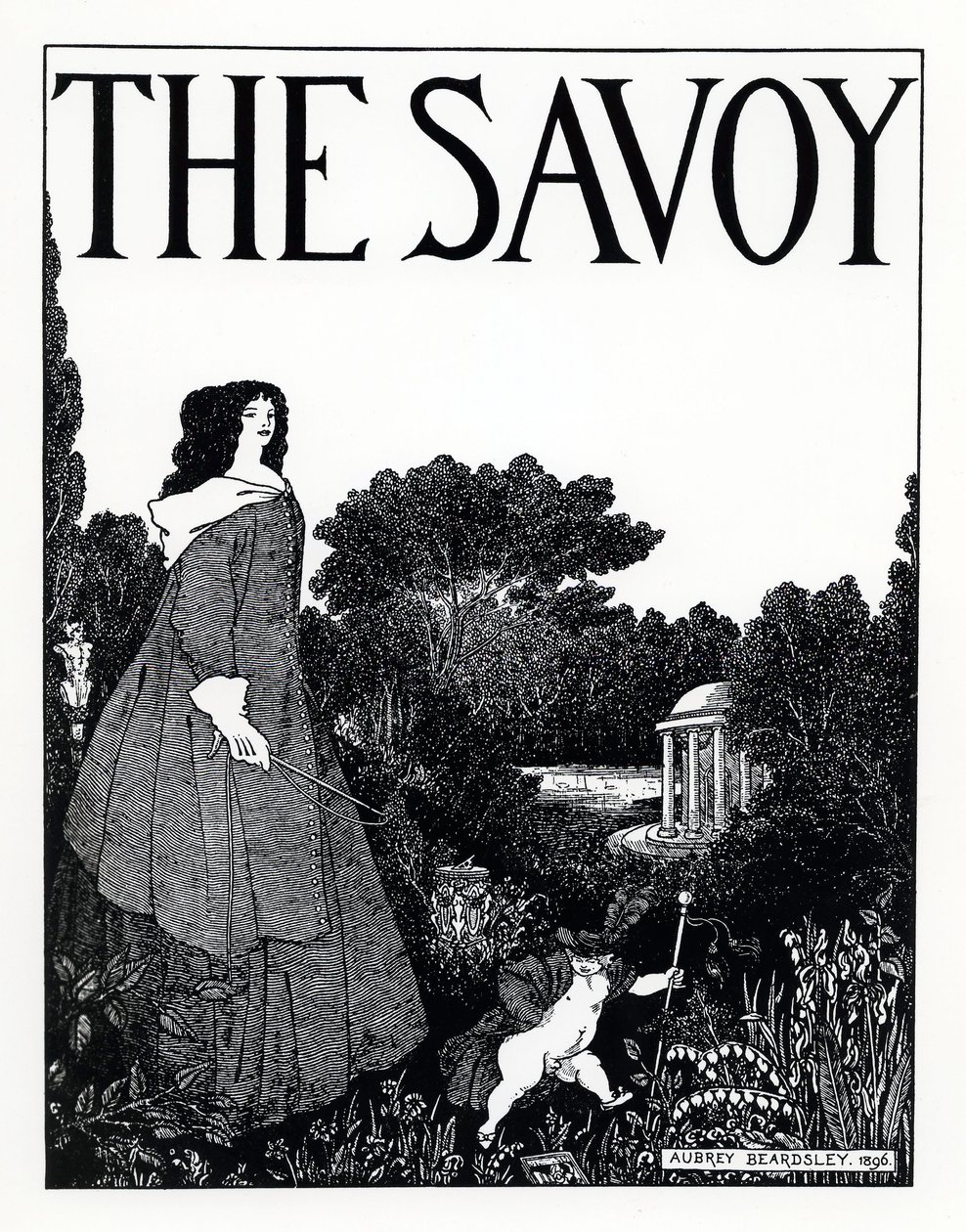Nimilehti Savoysta, 1896 tekijältä Aubrey Beardsley