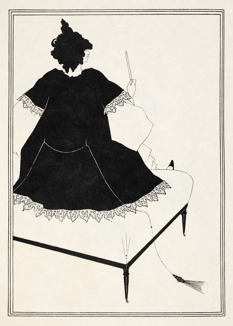 Kuvitus Oscar Wilden "Salomeen". tekijältä Aubrey (after) Beardsley