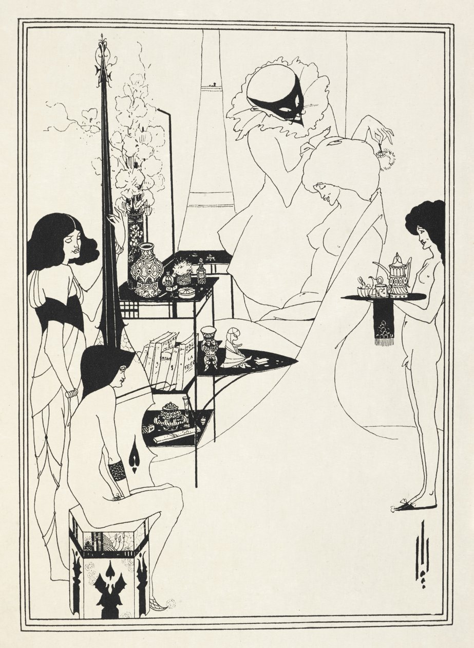 Kuvitus Oscar Wilden "Salomeen". tekijältä Aubrey (after) Beardsley