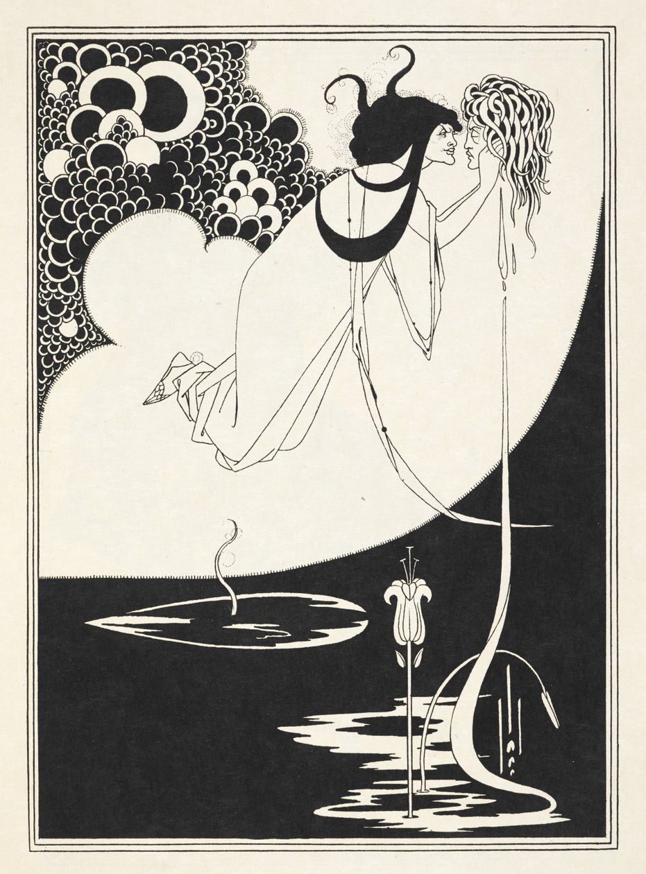 Kuvitus Oscar Wilden "Salomeen". tekijältä Aubrey (after) Beardsley