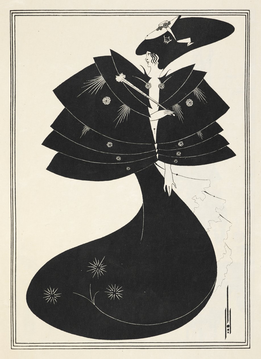 Kuvitus Oscar Wilden "Salomeen". tekijältä Aubrey (after) Beardsley