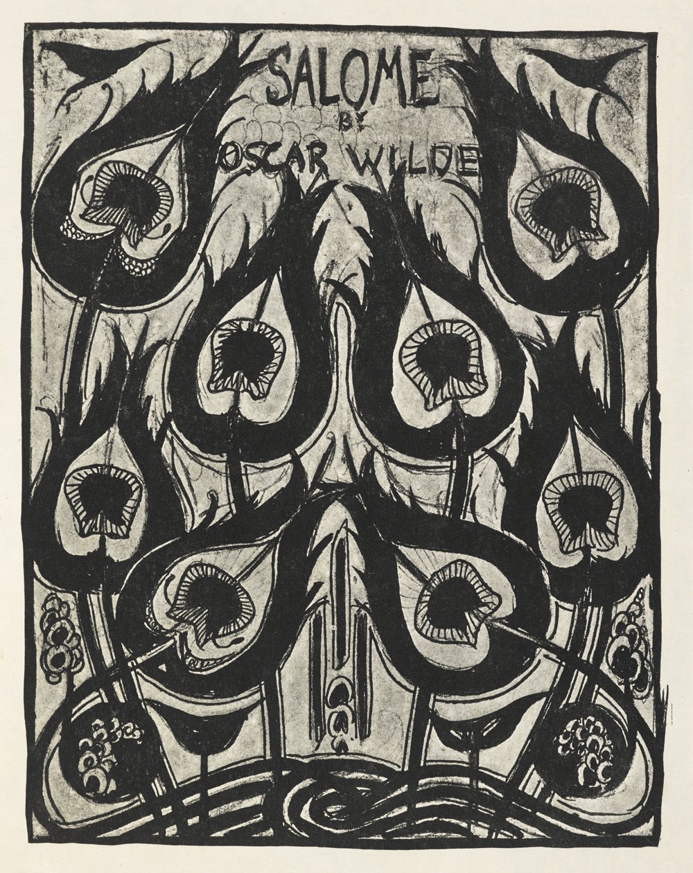 Kuvitus Oscar Wilden "Salomeen". tekijältä Aubrey (after) Beardsley