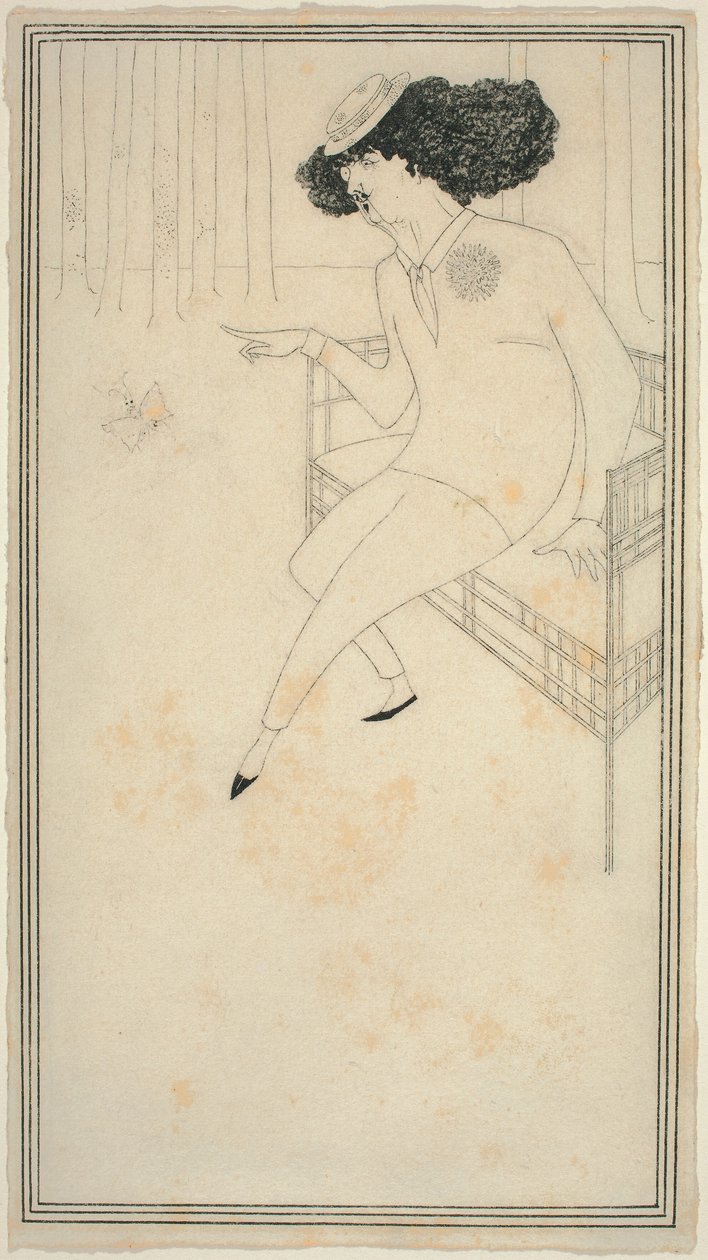 J. M. Whistlerin karikatyyri tekijältä Aubrey Beardsley